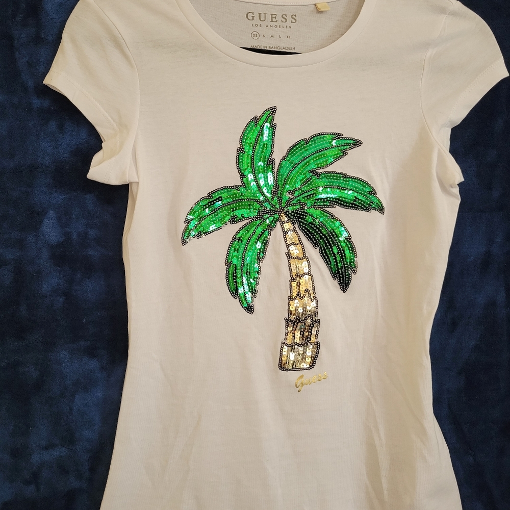 Cool Guess Palm Tree T Shirt